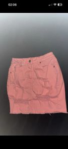 Parisian Pink Denim Skirt