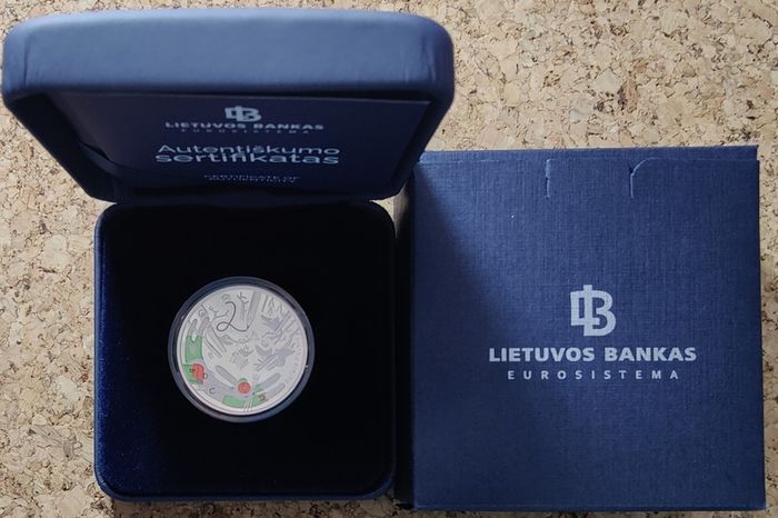 Lithuania 5 Euro Silver (.925) Proof Coin 2022 - Zuikis Puikis - Tales from My Childhood