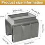 Sofa Arm Chair Tray Organisers Waterproof Non-Slip,Armchair Table Tray,Arm Chair Caddy with 4 Bags for Cup,Drinks,Snack,Phone,Magazines,Books,Glasses & Tablet,Sofa Armrest TV Remote Control Holder Image 2