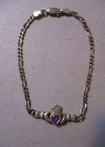 Silver Claddagh Bracelet