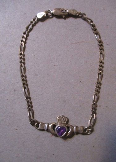Silver Claddagh Bracelet