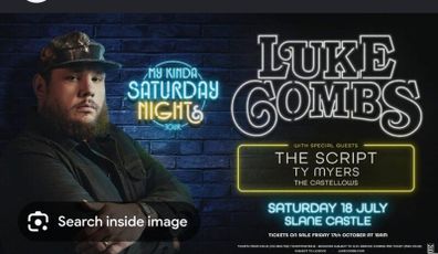 Luke combs Slane 18th July