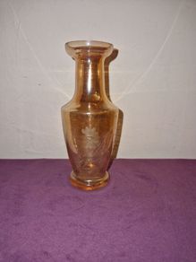 Carnival glass vase