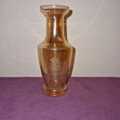 Carnival glass vase