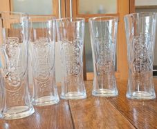 Carlsberg Pint Glasses embossed Logo
