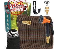 NEW SALE | 100FT Expandable Garden Hose, Garden Hose, Expanding Hose with 8 Function Spray Nozzle