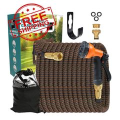 NEW SALE | 100FT Expandable Garden Hose, Garden Hose, Expanding Hose with 8 Function Spray Nozzle