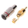 10pcs RCA Male Plug Audio Video Cable Speaker Connector Lockable Adjustable Gold Plate Audio Plug Rca Male Plug 45mm Image 2