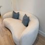 Sklum Curved cream sofa Image 4