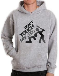 Don't Touch My Audi Carbon Fiber Hoodie Great Gift Present Idea For Audi Fans