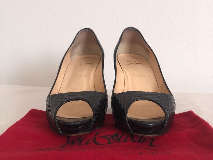Christian Louboutin peep toe heels - UK size 6.5
