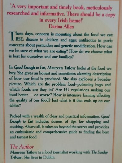 SALE! GOOD ENOUGH TO EAT - How we shop what we eat by Maureen Tatlow