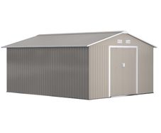 13 x 11ft Large Metal Storage Shed Sliding Doors