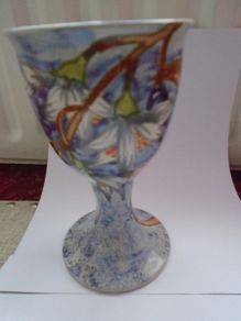 Large Ceramic goblet, Cobridge  stoneware, Pottery, Ceramics, Collectables