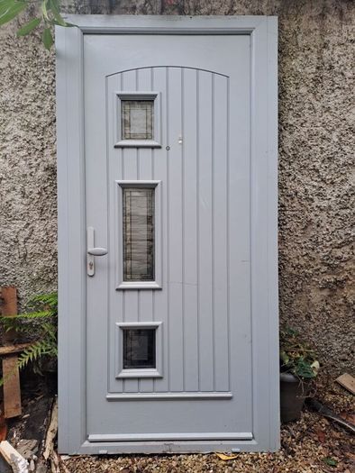 Front Door PVC Dove Grey Great Condition