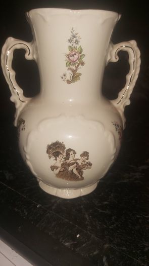 Large Staffordshire ironstone vase