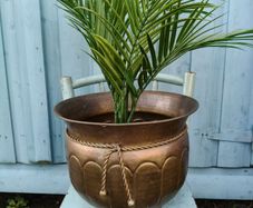 large Vintage Brass planter