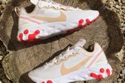 Nike React Element 55 White Cream Red