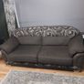 Grey 3 seater and 1 large armchair Image 2