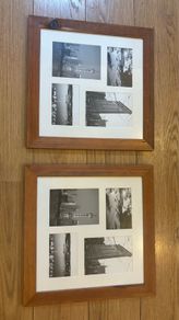 2 x Wooden photo frames