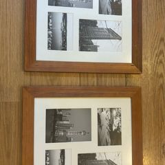 2 x Wooden photo frames
