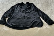 Zadig &amp; Voltaire Black Tink Satin Small