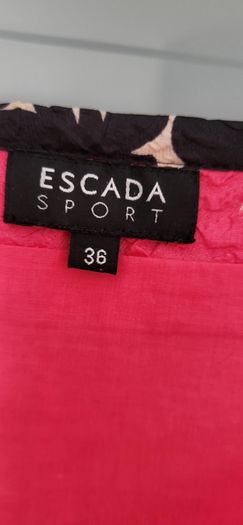 ESCADA SPORT fuschia silk mix 2-way full zip skirt Sz 36 (Fit 10UK) - Rrp 345 (New)