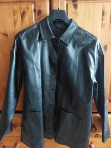 Shein Oversized Black Faux Leather jacket