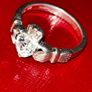 silver Claddagh ring Image 2