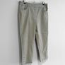 Pre Owned Sage Green Cropped Trousers Image 2