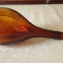 For Collectors Rare Vintage 5 Piece J. Albinana Oleria Spain Etched Amber Decanter With Matching Amber Wine Glasses Set Image 8