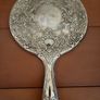 vintage hand held mirror Image 2