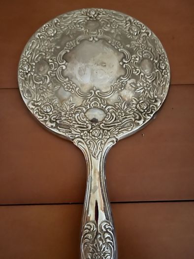 vintage hand held mirror