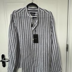 Massimo Dutti Men's Linen Shirt Unused - Large