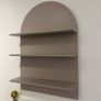 Beige arched wall shelf Image 2