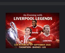 A Night with Liverpool Legends x 2 tickets