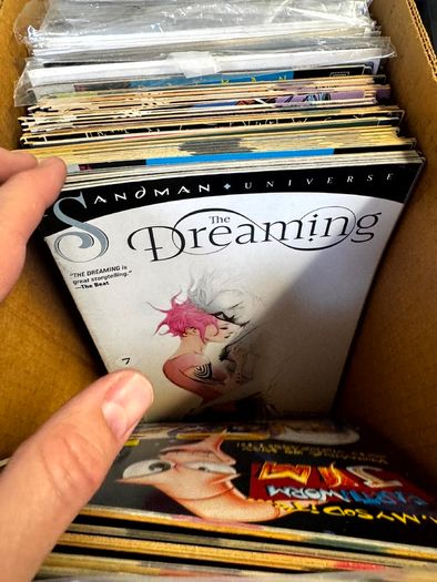 DC Long Comic Box w 250 comics for Sale (2)