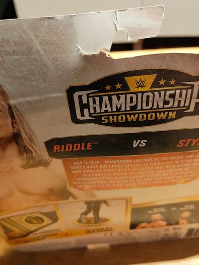 Wwe Mattel Championship showdown series 4 from 2021 Matt Riddle and AJ Styles