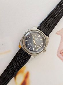 Vintage Automatic Swiss Made Cyma Navystar Swiss Watch 1970s