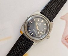 Vintage Automatic Swiss Made Cyma Navystar Swiss Watch 1970s