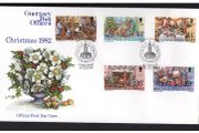 1982 Guernsey Christmas Commemorative Stamps First Day Cover (FDC)