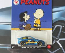Hot wheels 1985 Honda Cr-x 75 years Peanuts silver series