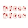24 pcs Red Heart Press-On Nails Image 2