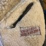 Vintage Brown Leather Shearling Aviator Jacket Image 4