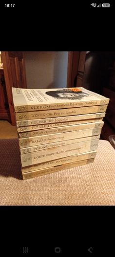 1960s 10 Classic Works of Literature in German Language. Vintage.