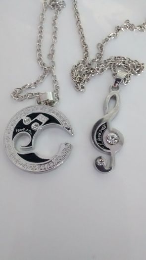 Couples "Love You" Pendant Set