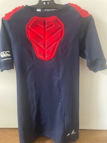 sports rugby padded shoulder top