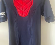 sports rugby padded shoulder top