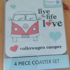 Official Volkswagen Campervan 4 Piece Coaster Set