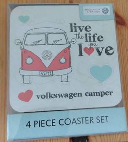 Official Volkswagen Campervan 4 Piece Coaster Set